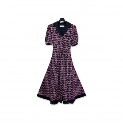 MIU MIU PUFF SLEEVE DRESS